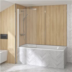 Pare-baignoire Samoa Profilé Blanc