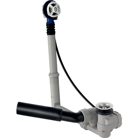 Vidage baignoire Actionnement rotatif longueur 23 cm