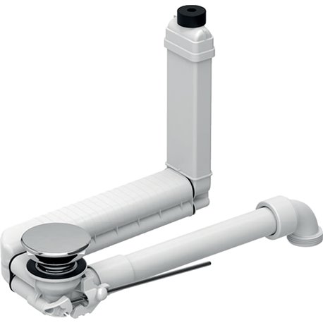 Siphon Clou gain de place Ø 32 mm bonde déclenchement par levier