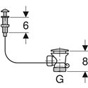 Siphon pour évier Avec actionnement rotatif 