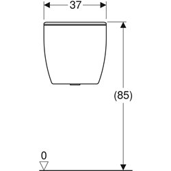 Reservoir WC apparent Bastia Double Touche Alimentation latérale