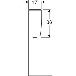 Reservoir WC apparent Bastia Double Touche Alimentation latérale