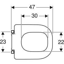 Abattant WC Renova Comfort Blanc , adapté PMR, fixation dessous