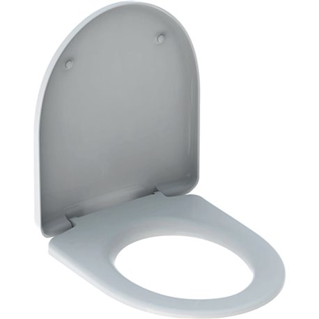 Abattant WC blanc pour cuvette FILE 2.0, charnières à fermeture ralentie