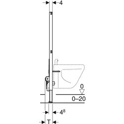 Bâti-support Duofix pour bidet 112 cm