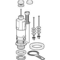 Mecanisme WC type 220 rinçage interrompable 