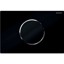 Plaque WC Commande WC Sigma10 Plaque noire 