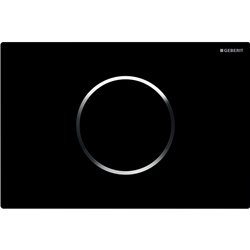 Plaque WC Commande WC Sigma10 Plaque noire 