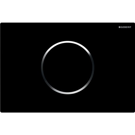 Plaque WC Commande WC Sigma10 Plaque noire 