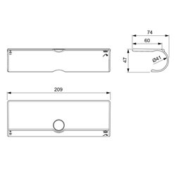 Tablette pour colonne de douche percée