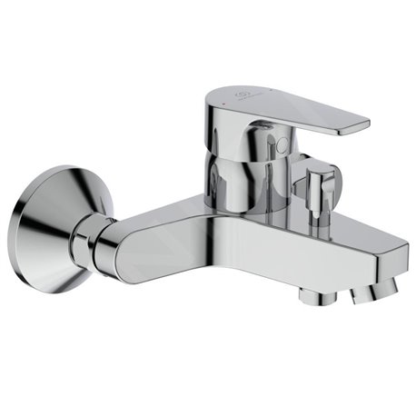 Mitigeur bain-douche mural Chromé Cerafine D