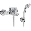 Mitigeur bain-douche mural Chromé avec ensemble de douche Ceraplan