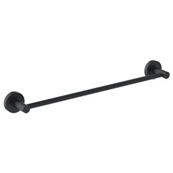 Porte serviette mural Noir Mat 45 cm