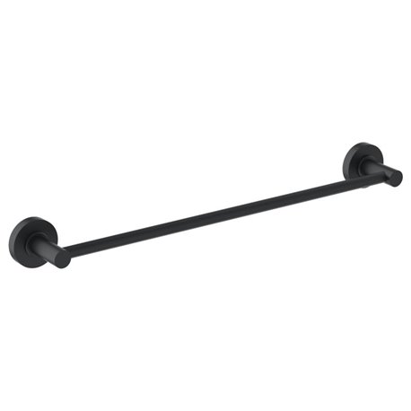 Porte serviette mural Noir Mat 45 cm