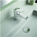 Mitigeur lavabo Blue Start Piccolo Ceraplan sans tirette H 132 mm