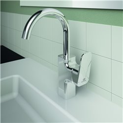 Mitigeur lavabo bec tube haut Ceraplan sans tirette