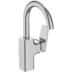Mitigeur lavabo bec tube haut Ceraplan avec tirette et vidage