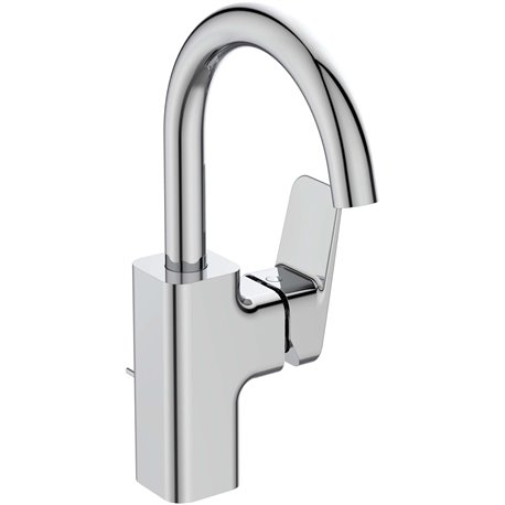 Mitigeur lavabo bec tube haut Ceraplan avec tirette et vidage