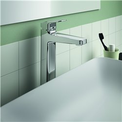 Mitigeur lavabo réhaussé Ceraplan sans tirette H 321 mm