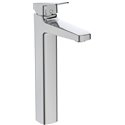 Mitigeur lavabo réhaussé Ceraplan avec tirette et vidage H 321 mm