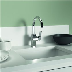 Mitigeur cuisine monotrou bec tube haut Blue Start 