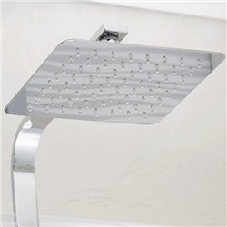 Cabine de douche Kinemagic Design Mécanique en angle porte coulissante 170/187 x 89/106 cm verre bande centrale dépolie