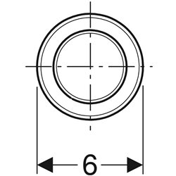 Commande WC rinçage double touche, touche infrarouge type 10