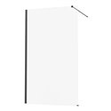 Paroi de douche transaparente Epaisseur 6 mm Profilé noir 1000 mm Anconetti