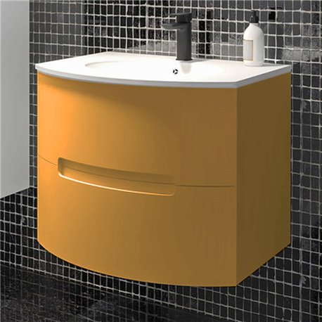Caisson Ancodesign 600 mm X 500 mm Jaune safran mat