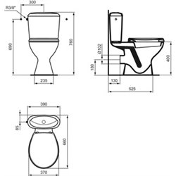 Abattant WC Standard Rond