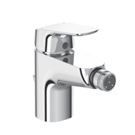 Robinet bidet Okyris avec tirette et vidage bonde métal