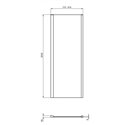 Paroi de douche latérale fixe I.life 80 cm 