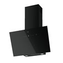 Hotte inclinée AQ-Sense Verre noir 80 cm, murale