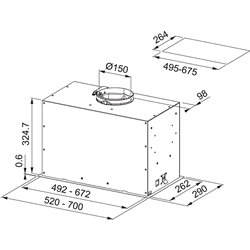 Groupe filtrant Box Plus Inox 52 cm