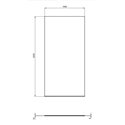 Paroi de douche fixe double accès I.life 100 cm 