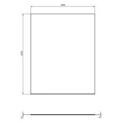 Paroi de douche fixe double accès I.life 160 cm 