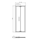 Porte de douche pliante I.life 80 cm 