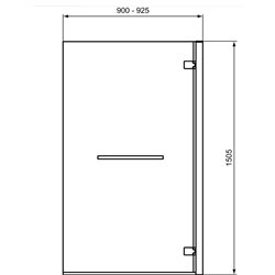 Pare-baignoire I-Life 1 paroi mobile droite 