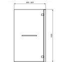 Pare-baignoire I-Life 1 paroi mobile droite 