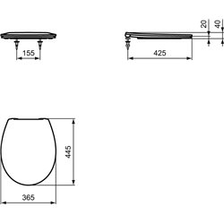 Abattant WC Ulysse Standard Blanc