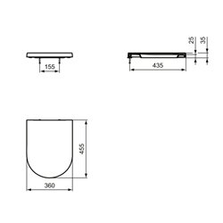 Abattant WC Blend Curve Standard Soie Blanche