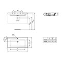 Lavabo Lavabo-plan Extra 121x51 cm