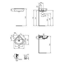 Lave-mains Matura 34x34x44 cm