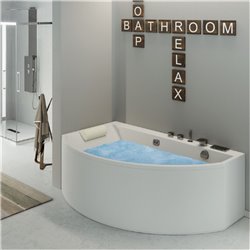 Baignoire balneo Conga vitalité Tête à gauche