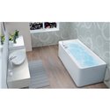 Baignoire balneo Samba vitalité 180 cm, tête à gauche 