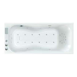 Baignoire balneo Zumba vitalité 170x75 cm,Tête à droite