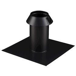 Solin toit plat EI Ø 100/150 mm Noir