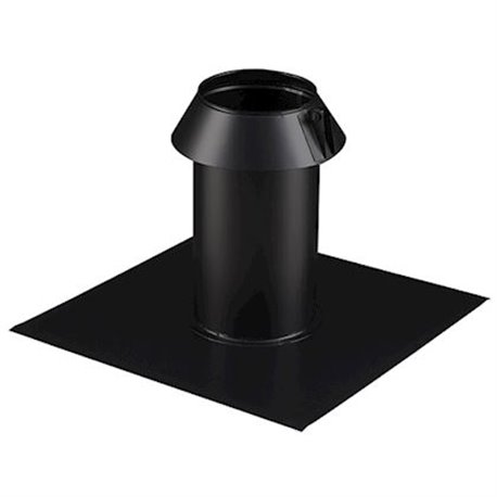 Solin toit plat EI Ø 100/150 mm Noir
