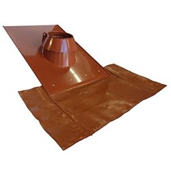 Solin tuile EI 15 à 30 degrés Ø 100/150 mm Brique