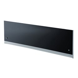 Tablier pour balnéo blanc et verre noir façade 190 cm